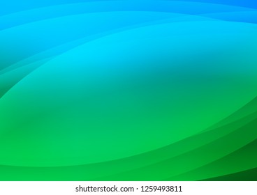Light Blue, Green vector cover with long lines. Blurred decorative design in simple style with lines. Best design for your ad, poster, banner.