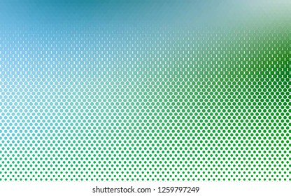 Light Blue, Green vector cover with spots. Abstract illustration with colored bubbles in nature style. Pattern for beautiful websites.