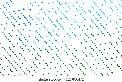 Light Blue, Green vector cover in polygonal style. Modern abstract illustration with colorful triangles. Modern template for your landing page.