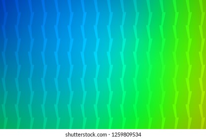 Light Blue, Green vector cover with stright stripes. Shining colored illustration with sharp stripes. Pattern for your busines websites.