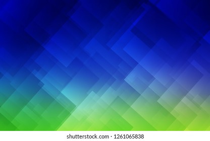Light Blue, Green vector cover with stright stripes. Decorative shining illustration with lines on abstract template. Pattern for ads, posters, banners.