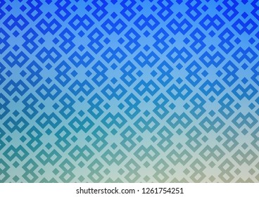 Light Blue, Green vector cover in polygonal style. Modern abstract illustration with colorful rectangles. Best design for your ad, poster, banner.