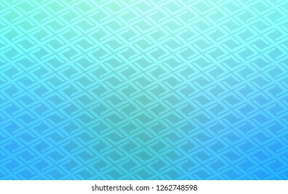 Light Blue, Green vector cover in polygonal style. Beautiful illustration with rectangles and squares. Pattern for busines ad, booklets, leaflets
