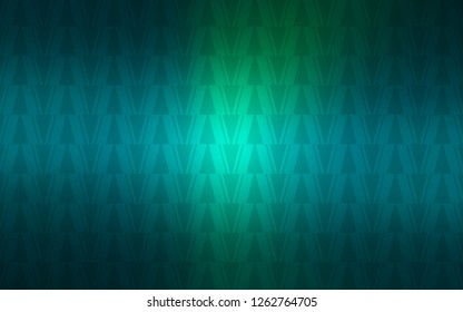 Light Blue, Green vector cover with polygonal style. Decorative design in abstract style with triangles. Pattern for commercials.