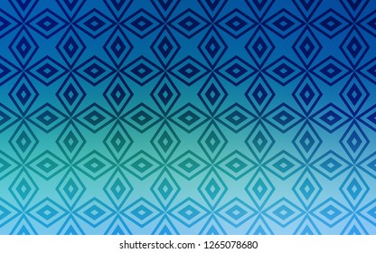 Light Blue, Green vector cover in polygonal style. Glitter abstract illustration with rectangular shapes. The template can be used as a background.