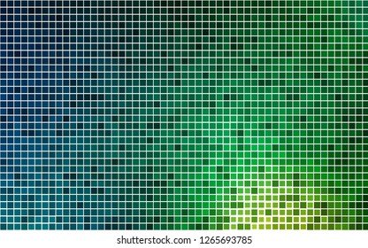 Light Blue, Green vector cover in polygonal style. Abstract gradient illustration with rectangles. Pattern can be used for websites.