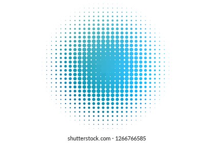 Light Blue, Green vector cover with spots. Glitter abstract illustration with blurred drops of rain. Design for posters, banners.