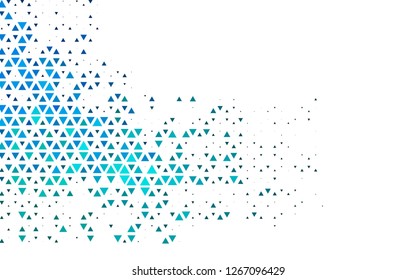 Light Blue, Green vector cover in polygonal style. Glitter abstract illustration with triangular shapes. Best design for your ad, poster, banner.