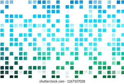 Light Blue, Green vector cover in polygonal style. Abstract gradient illustration with rectangles. Smart design for your business advert.