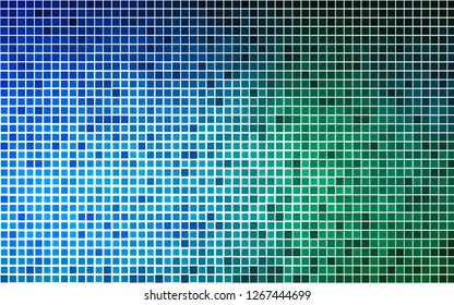 Light Blue, Green vector cover in polygonal style. Abstract gradient illustration with rectangles. Modern template for your landing page.