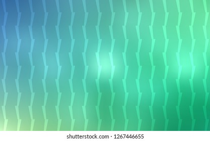Light Blue, Green vector cover with stright stripes. Blurred decorative design in simple style with lines. Template for your beautiful backgrounds.