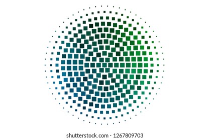 Light Blue, Green vector cover in polygonal style. Beautiful illustration with rectangles and squares. Pattern for busines ad, booklets, leaflets