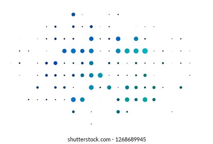 Light Blue, Green vector cover with spots. Blurred bubbles on abstract background with colorful gradient. Design for business adverts.