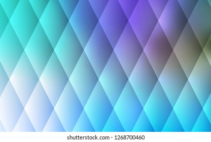 Light Blue, Green vector cover in polygonal style. Rectangles on abstract background with colorful gradient. Smart design for your business advert.