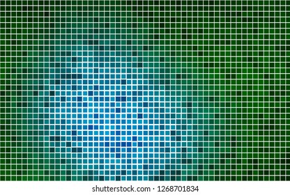 Light Blue, Green vector cover in polygonal style. Decorative design in abstract style with rectangles. Pattern for commercials.