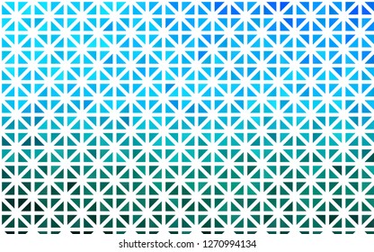 Light Blue, Green vector cover in polygonal style. Illustration with set of colorful triangles. Pattern can be used for websites.