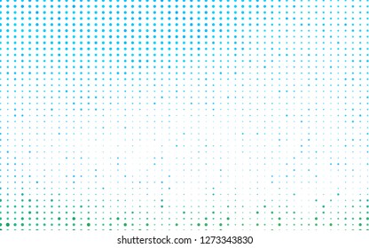 Light Blue, Green vector cover with spots. Illustration with set of shining colorful abstract circles. Pattern for ads, leaflets.