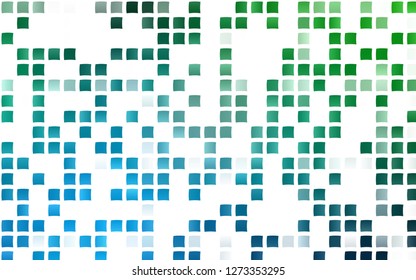 Light Blue, Green vector cover in polygonal style. Rectangles on abstract background with colorful gradient. Modern template for your landing page.