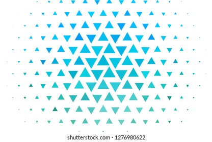 Light Blue, Green vector cover in polygonal style. Beautiful illustration with triangles in nature style. Smart design for your business advert.