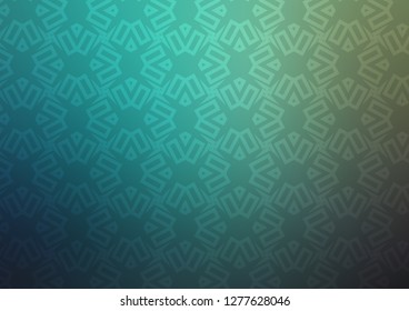Light Blue, Green vector cover in triangles, cubes. Glitter abstract illustration with squares, lines. Best design for your ad, poster, banner.