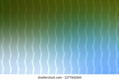 Light Blue, Green vector cover with stright stripes. Modern geometrical abstract illustration with Lines. The pattern for ad, booklets, leaflets.