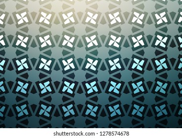 Light Blue, Green vector cover in triangles, cubes. Abstract gradient illustration with triangles, cubes. Pattern for busines ad, booklets, leaflets
