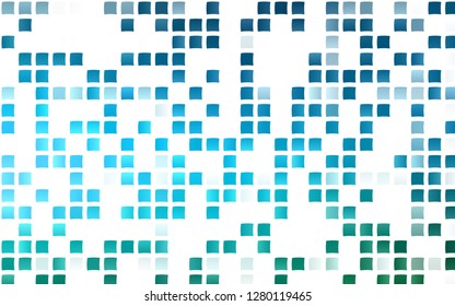 Light Blue, Green vector cover in polygonal style. Abstract gradient illustration with rectangles. Pattern for commercials.