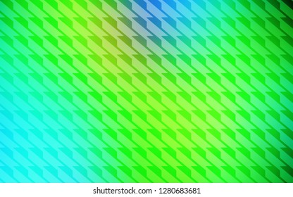 Light Blue, Green vector cover with stright stripes. Blurred decorative design in simple style with lines. Template for your beautiful backgrounds.