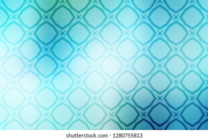 Light Blue, Green vector cover with small and big stars. Modern geometrical abstract illustration with stars. Pattern for new year ad, booklets.