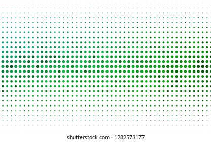 Light Blue, Green vector cover with spots. Blurred decorative design in abstract style with bubbles. Pattern of water, rain drops.