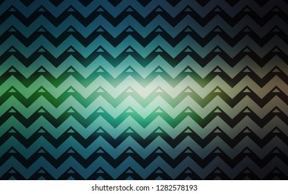 Light Blue, Green vector cover with polygonal style. Decorative design in abstract style with triangles. Pattern for commercials.