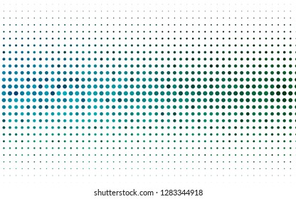 Light Blue, Green vector cover with spots. Illustration with set of shining colorful abstract circles. Design for business adverts.