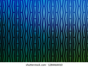 Light Blue, Green vector cover with long lines. Blurred decorative design in simple style with lines. The pattern can be used as ads, poster, banner for commercial.