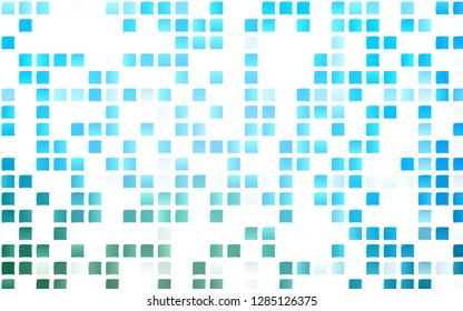 Light Blue, Green vector cover in polygonal style. Glitter abstract illustration with rectangular shapes. Pattern for commercials.