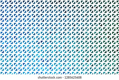 Light Blue, Green vector cover in polygonal style. Decorative design in abstract style with triangles. Pattern can be used for websites.