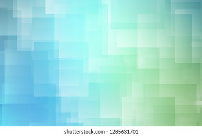 Light Blue, Green vector cover with stright stripes. Modern geometrical abstract illustration with Lines. Template for your beautiful backgrounds.