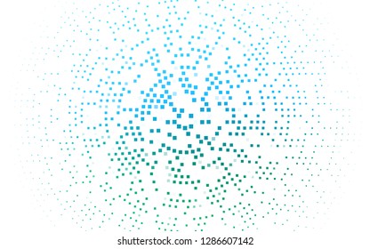 Light Blue, Green vector cover in polygonal style. Glitter abstract illustration with rectangular shapes. Pattern can be used for websites.