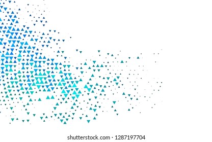 Light Blue, Green vector cover in polygonal style. Glitter abstract illustration with triangular shapes. Smart design for your business advert.