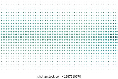 Light Blue, Green vector cover with spots. Modern abstract illustration with colorful water drops. Template for your brand book.