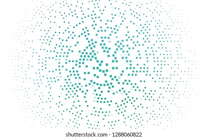 Light Blue, Green vector cover in polygonal style. Abstract gradient illustration with rectangles. Best design for your ad, poster, banner.