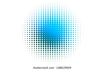 Light Blue, Green vector cover with spots. Illustration with set of shining colorful abstract circles. Pattern for ads, booklets.