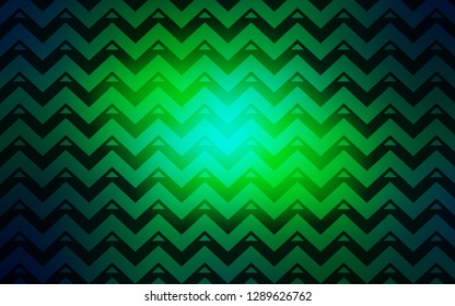 Light Blue, Green vector cover with polygonal style. Triangles on abstract background with colorful gradient. Best design for poster, banner.