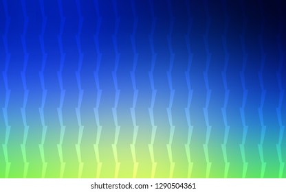 Light Blue, Green vector cover with stright stripes. Modern geometrical abstract illustration with Lines. Smart design for your business advert.