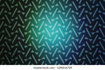 Light Blue, Green vector cover with polygonal style. Triangles on abstract background with colorful gradient. Best design for poster, banner.