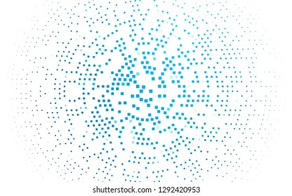 Light Blue, Green vector cover in polygonal style. Abstract gradient illustration with rectangles. Pattern for commercials.