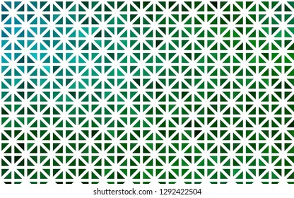 Light Blue, Green vector cover in polygonal style. Glitter abstract illustration with triangular shapes. Modern template for your landing page.