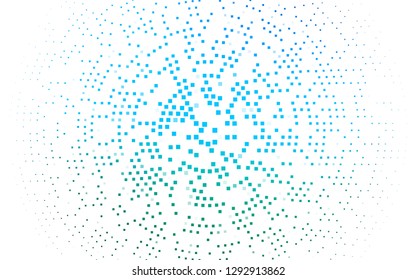 Light Blue, Green vector cover in polygonal style. Beautiful illustration with rectangles and squares. Modern template for your landing page.