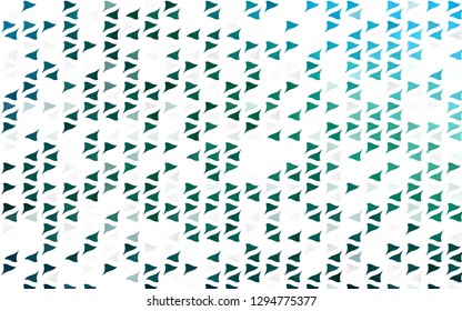 Light Blue, Green vector cover in polygonal style. Illustration with set of colorful triangles. Smart design for your business advert.