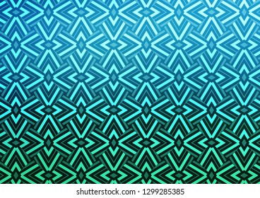 Light Blue, Green vector cover in polygonal style. Beautiful illustration with triangles in nature style. Modern template for your landing page.