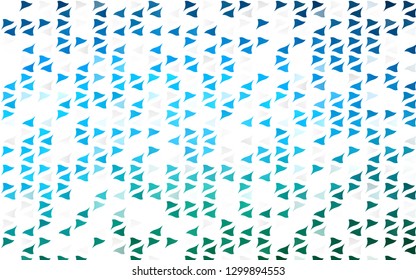 Light Blue, Green vector cover in polygonal style. Beautiful illustration with triangles in nature style. Smart design for your business advert.